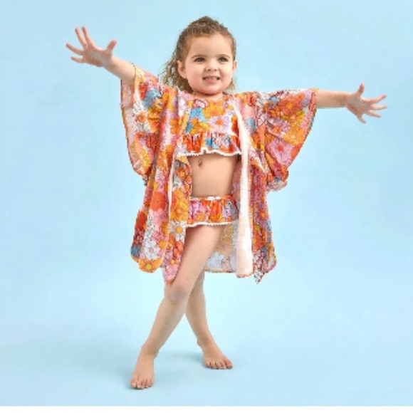 •NEW•Posh Peanut “Meadow” Ruffled Cover Up - Picture 5 of 5